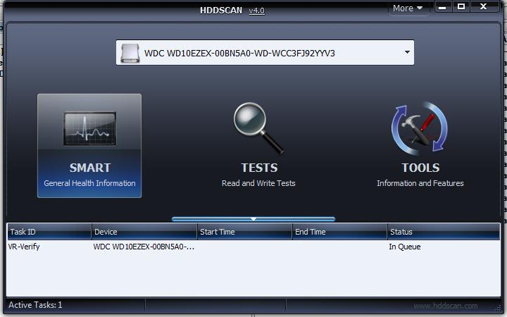 Основное окно программы