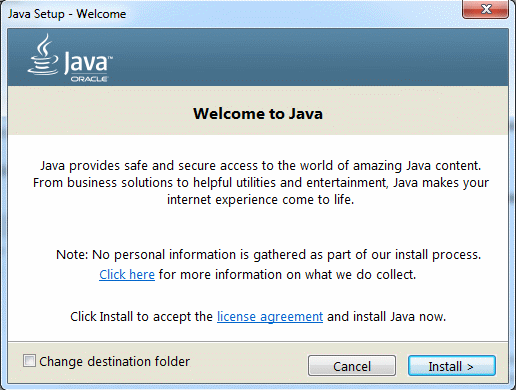 Установка java для майнкрафт