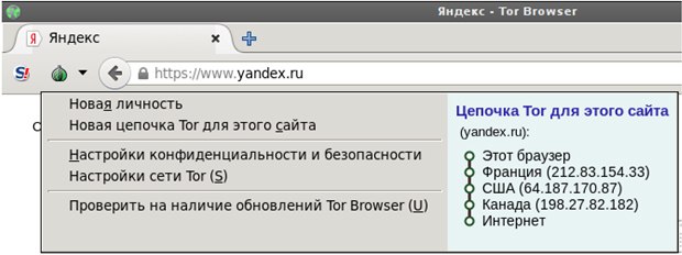 Цепочка серверов ТОР